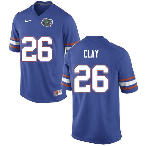 Men's NCAA Florida Gators Robert Clay #26 Stitched Authentic Nike Blue College Football Jersey KAZ0665NI